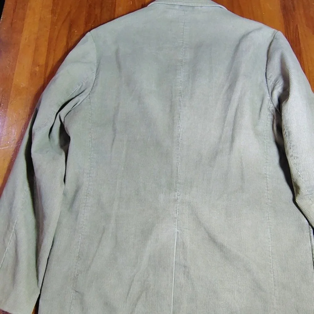 St Johns‎ Bay Mens M Corduroy Blazer Tan Cotton Dark Academia Preppy Sport Coat
